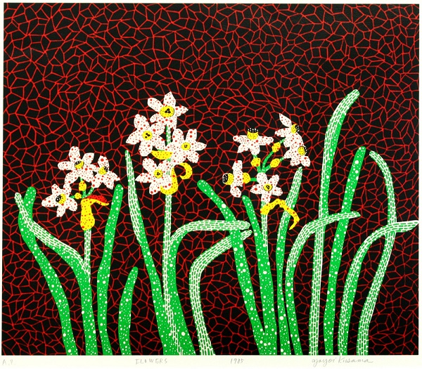 쿠사마야요이,Flowers,1985,실크스크린,45.5X45.5cm